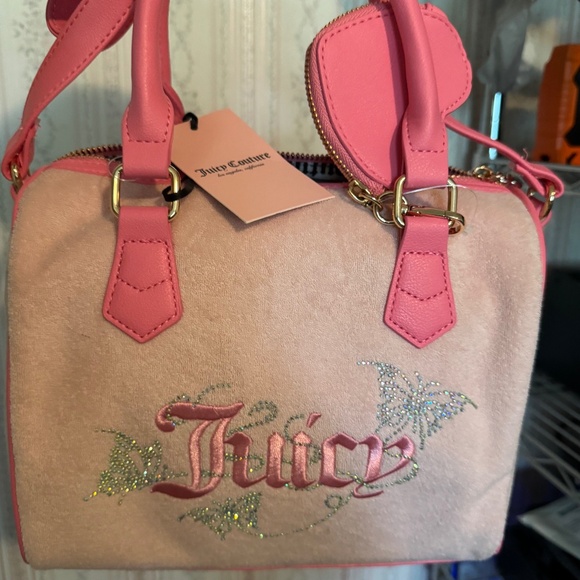 Juicy Couture wingin it satchel pink diamond bag - Picture 3 of 4